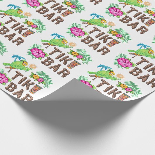 TROPISCHE TIKI BAR CADEAUPAPIER (Hoek)