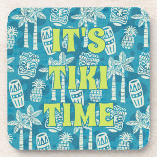 Tropische Tiki Bar Tiki Tijd Bier Onderzetter
