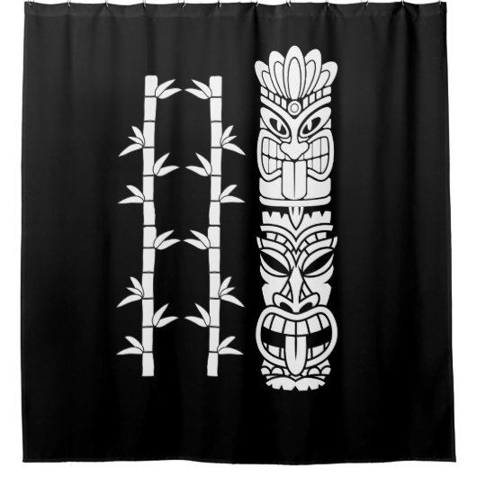 Tropische Tiki God Douchegordijn (Voorkant)