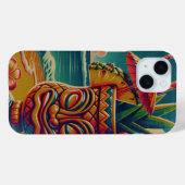 Tropische Tiki Paraplu Drink Luau Party Case-Mate iPhone Case (Achterkant (horizontaal))