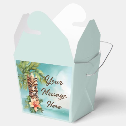 Tropische Tiki Party Bedankdoosjes (Geopend)