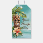 Tropische Tiki Party Cadeaulabel (Achterkant)