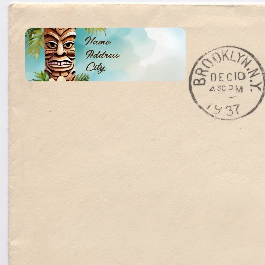 Tropische Tiki Party Etiket