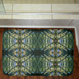 Tropische tinten Abstract groen Badmat