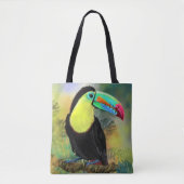 Tropische Toco Toucan Canvas tas (Voorkant)