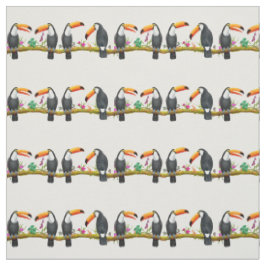 Tropische Toco Toucan Talk Fabric Stof