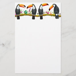 Tropische Toco Toucan vogelposter Briefpapier