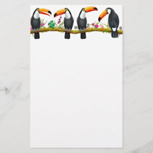 Tropische Toco Toucan vogelposter Briefpapier