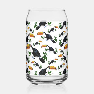 Tropische Toekans - Speelse Jungle Blikvorm Glas