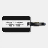 Tropische Toucan Bird Bagagelabel (Achterkant horizontaal)