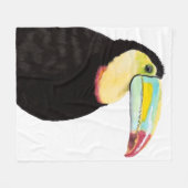 Tropische Toucan Bird Fleece Deken (Voorkant (Horizontaal))