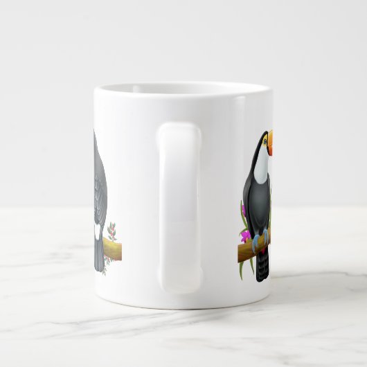 Tropische Toucan Birds Jumbo Mok (Achterkant)