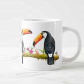 Tropische Toucan Birds Jumbo Mok (Rechts)