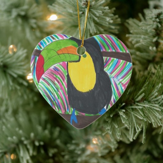 Tropische toucan keramisch ornament (Boom)