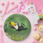 Tropische toucan papieren bordje (Feest)
