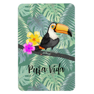 Tropische Toucan Pura Vida Design Magneet