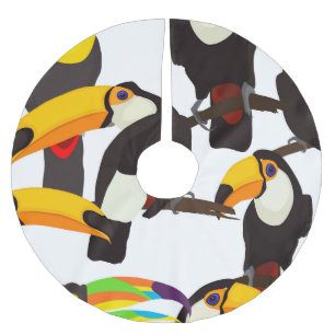 Tropische Toucan Vogels Patroon Kerstboom Rok