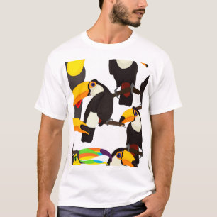 Tropische Toucan Vogels Patroon T-shirt