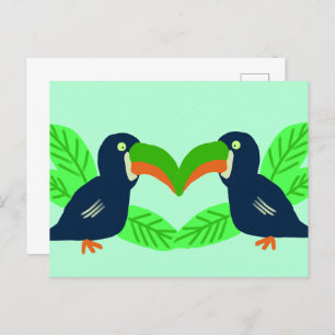 Tropische Toucans en bladeren Briefkaart