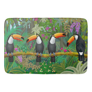 Tropische toucans vogels Bath Mat