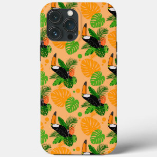 Tropische touccan Bird Seamless Pattern iPhone 13 Pro Max Hoesje