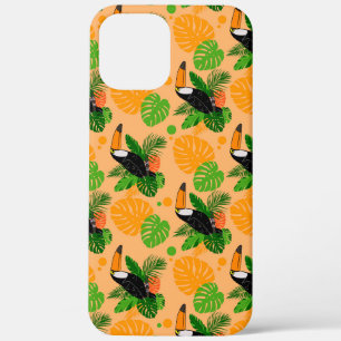 Tropische touccan Bird Seamless Pattern iPhone 12 Pro Max Hoesje