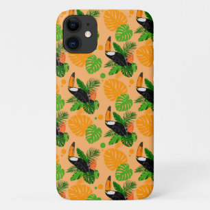 Tropische touccan Bird Seamless Pattern iPhone 11 Hoesje