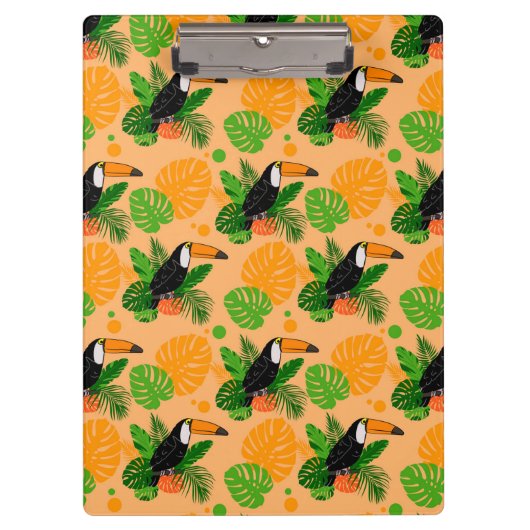 Tropische touccan Bird Seamless Pattern Klembord (Voorkant)