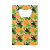 Tropische touccan Bird Seamless Pattern Kredietkaart Flessenopener (Achterkant)