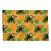 Tropische touccan Bird Seamless Pattern Kussensloop (Achterkant-Rechts)