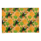 Tropische touccan Bird Seamless Pattern Kussensloop (Voorkant-Rechts)
