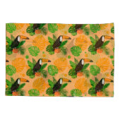 Tropische touccan Bird Seamless Pattern Kussensloop (Achterkant)