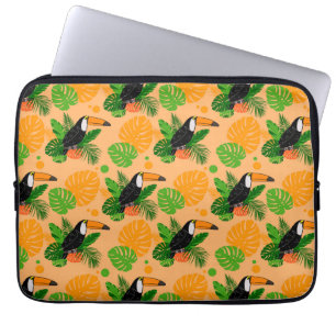 Tropische touccan Bird Seamless Pattern Laptop Sleeve