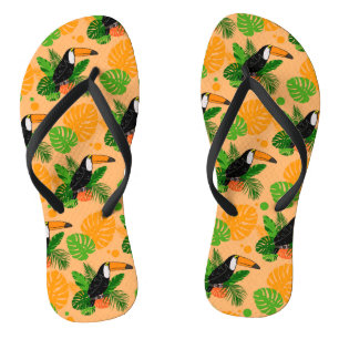 Tropische touccan Bird Seamless Pattern Teenslippers