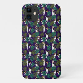 Tropische Treing Walker Coonhound Blue iPhone 11 Hoesje