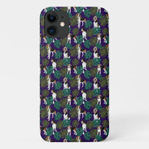 Tropische Treing Walker Coonhound Blue iPhone 11 Hoesje