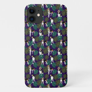 Tropische Treing Walker Coonhound Blue iPhone 11 Hoesje