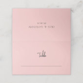 Tropische troenery Wedding Table Place Card (Buitenkant ongevouwen)