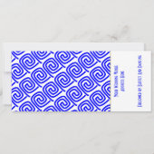 Tropische trouwbestemming Santorini Kaart (Achterkant)