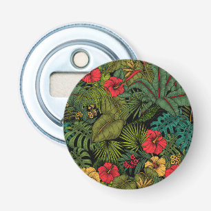 Tropische tuin button flesopener