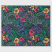 Tropische tuin cadeaupapier (Vlak)