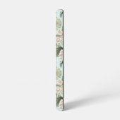 Tropische tuin Floral Orchid en Palm Pattern Samsung Galaxy Hoesje (Linkerkant)