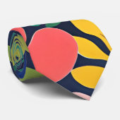 Tropische Tuin Modern Expressionisme Kunstwerk Stropdas (Opgerold)