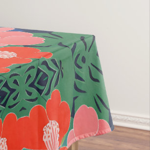 Tropische Tuin Modern Expressionisme Kunstwerk Tafelkleed