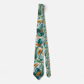 Tropische tuin paradijsvogel stropdas (Voorkant)