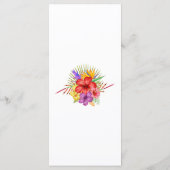 Tropische tuin Paradise Menu (Achterkant)