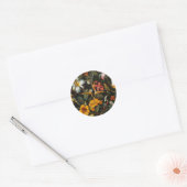 Tropische tuin ronde sticker (Envelop)
