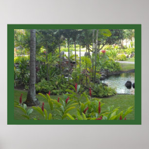 Tropische tuin Scene Poster