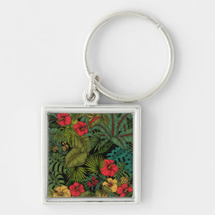 Tropische tuin sleutelhanger