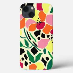 Tropische tuin Stippen iPhone 13 Hoesje